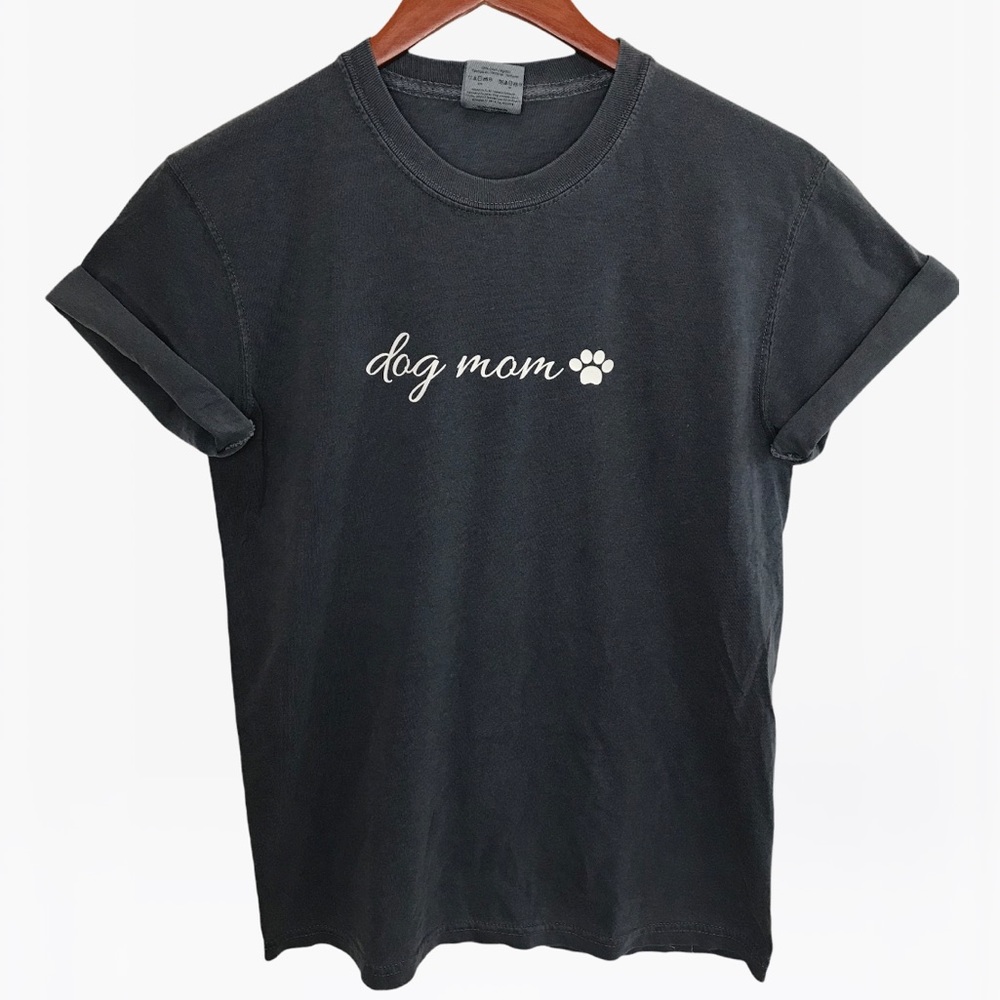 Dog Mom Unisex Adult 100% Cotton Crewneck T-Shirts - Various. - Picture 7 of 15